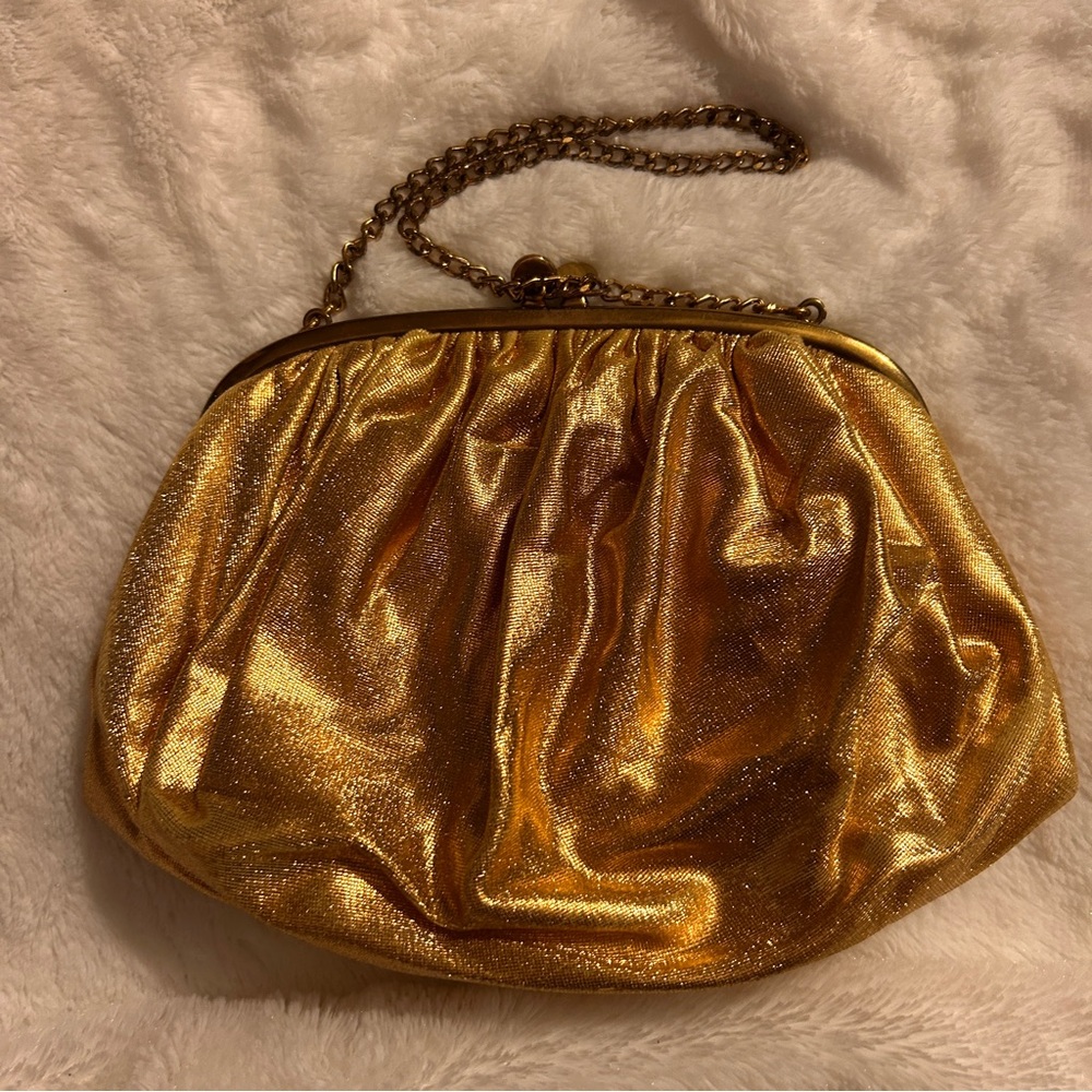 Ingber Gold Evening Clutch